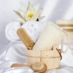 Image featuring a variety of herbs and aromatherapy products for enhancing relaxation and well-being