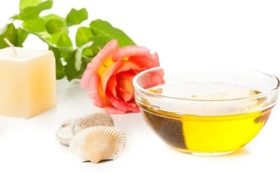 Aromatherapy Glass Vase 5 Clear glass vase with aromatherapy essential oils, wellness decor