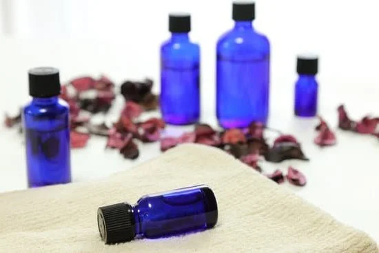 User experiencing aromatherapy healing with essential oils treatment